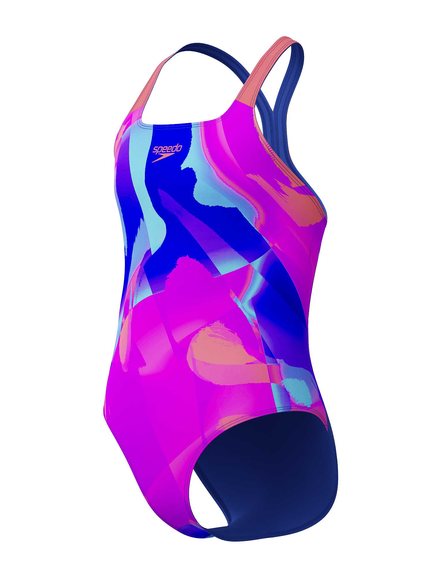Speedo Купальник детский Girls Digital Allover Powerback Swimsuit Pink