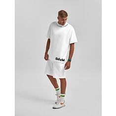 SHYM Джемпер оверсайз с коротким рукавом White