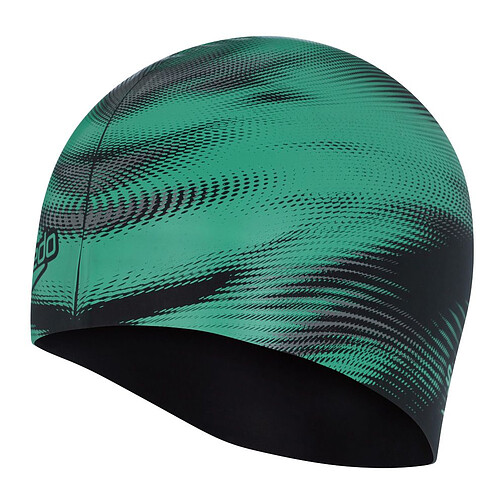 Speedo Шапочка для плавания Slogan PRT Cap green/black