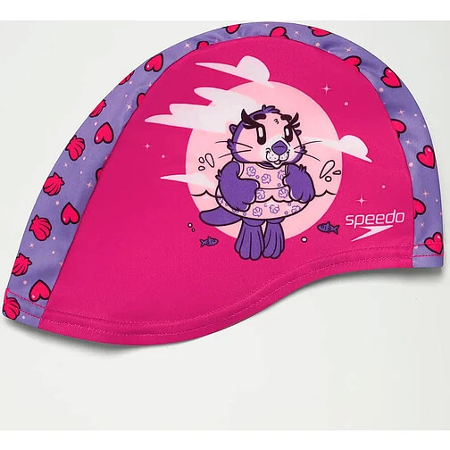 Speedo Шапочка для плавания Infant Learn to Swim Aria Sea Otter Polyester Cap pink/purple