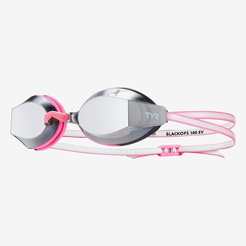 TYR Очки для плавания Women's Black Ops 140 EV Mirrored Racing Silver/Pink