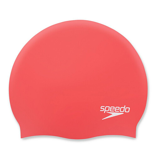 Speedo Шапочка для плавания Plain Moulded Silicone Cap Red