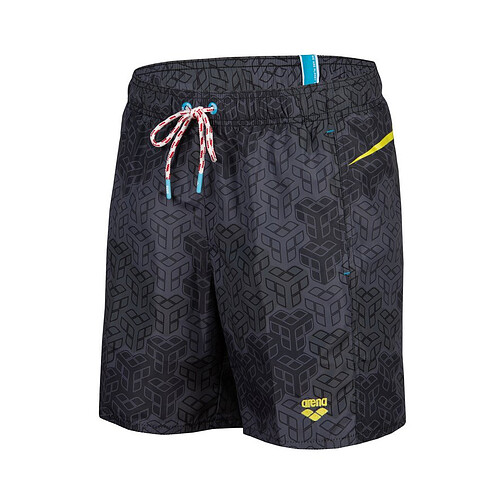 Arena Шорты для плавания ARENA PRO_FILE BEACH BOXER AO black multi-soft green