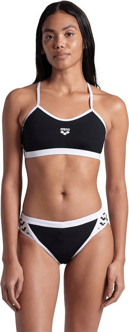 Arena Купальник спортивный ARENA ICONS BIKINI CROSS BACK SOLID black-white