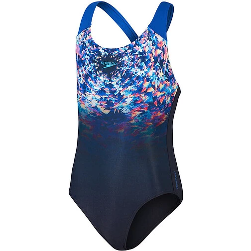Speedo Купальник Digital Placement Splashback Girls NAVY/BLUE