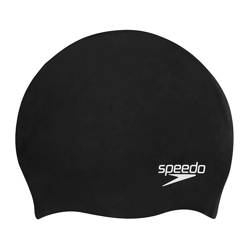 Speedo Шапочка для плавания Plain Moulded Silicone Cap JR black