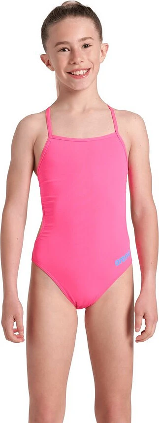 Arena Купальник TEAM CHALLENGE SOLID JR shocking pink-blue river