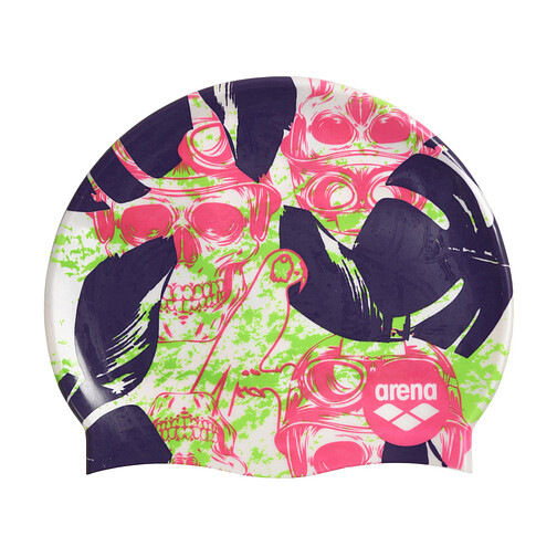 Arena Шапочка для плавания PRINT 2 crazy fantasy skull