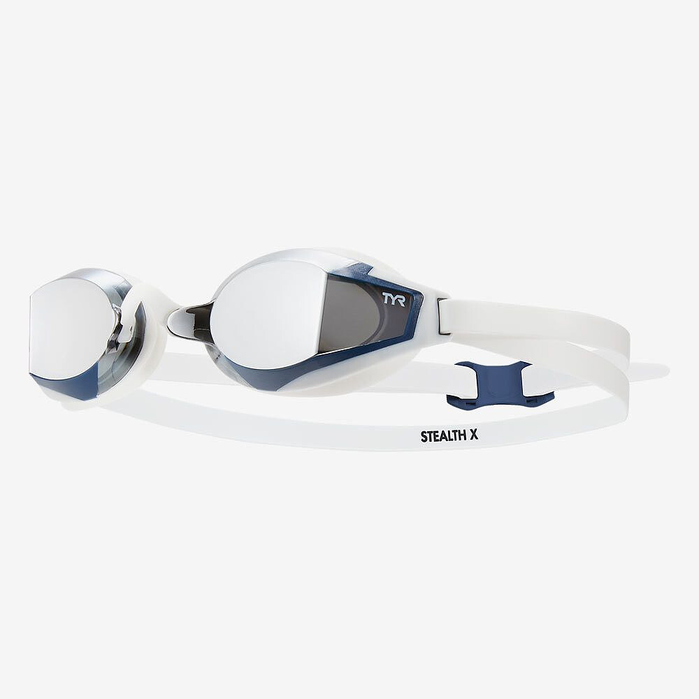 TYR Очки для плавания STEALTH-X MIRRORED silver/white