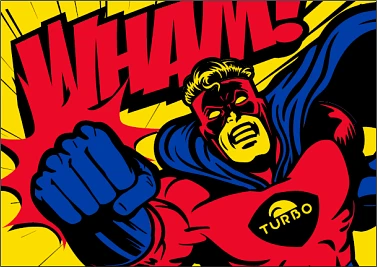 TURBO Полотенце из микрофибры Terry Wham 145x100cm yellow