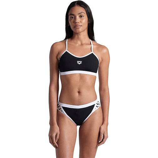 Arena Купальник спортивный ARENA ICONS BIKINI CROSS BACK SOLID black-white