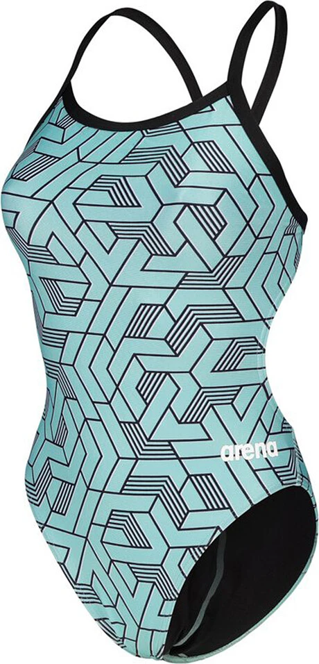 Arena Купальник спортивный ARENA ESCAPE CHALLENGE black-water blue multi