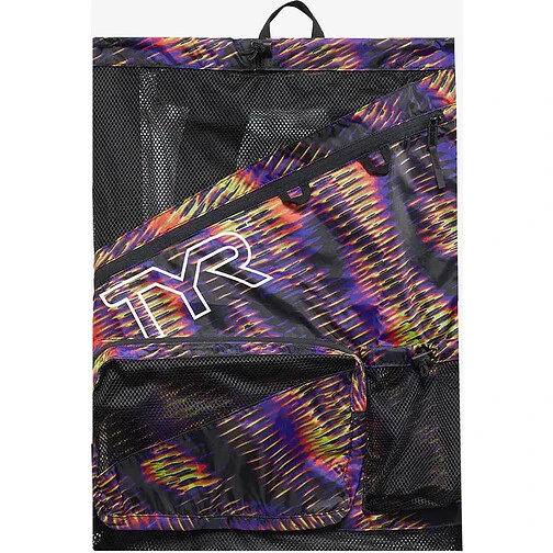 TYR Мешок-рюкзак Elite Team Mesh Backpack lime/multi