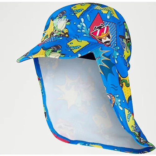 Speedo Шапка для бассейна Boy's Learn To Swim Sun Protection Hat blue/yellow