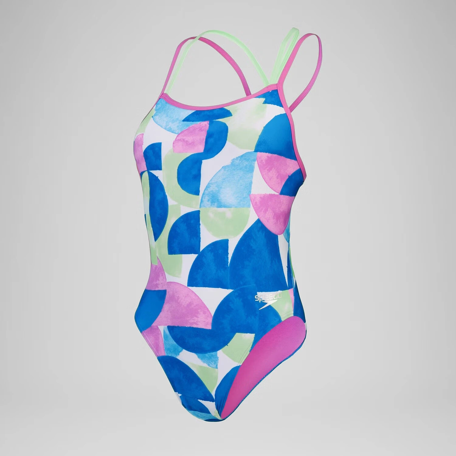 Speedo Купальник Club Training Allover Digital Starback Swimsuit Green/Pink