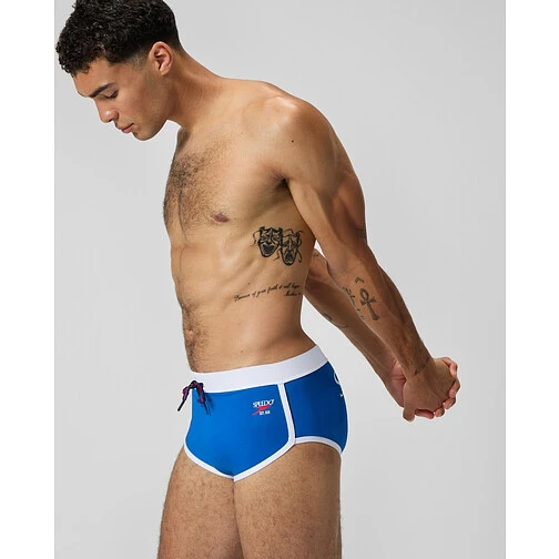Speedo Плавки мужские Men's 3.5'' Logo Brief Blue/White