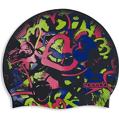 Speedo Шапочка для плавания Adult Printed Silicone Cap Assorted