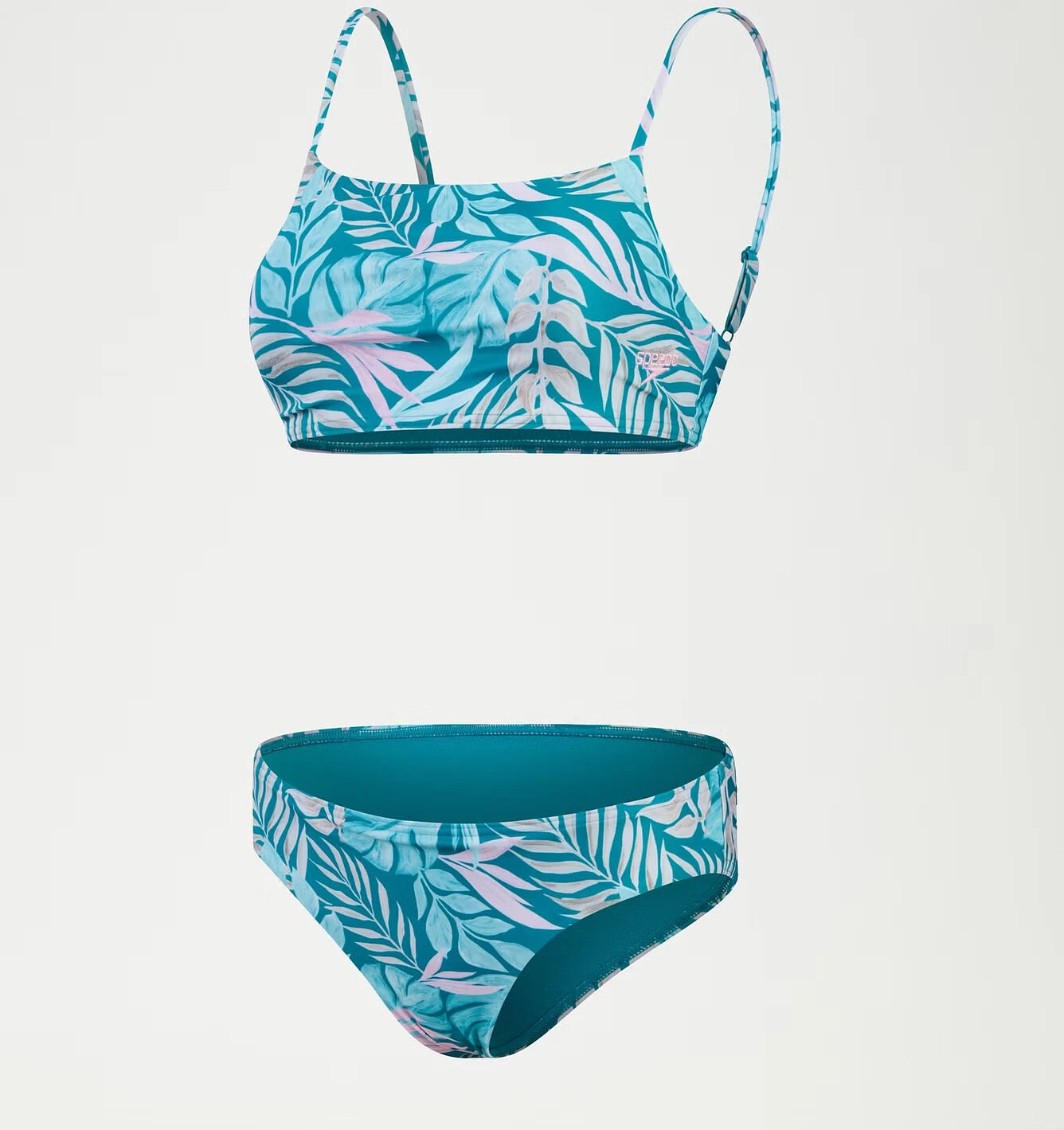 Speedo Раздельный купальник Printed Adjustable Thinstrap Bikini Blue/Pink