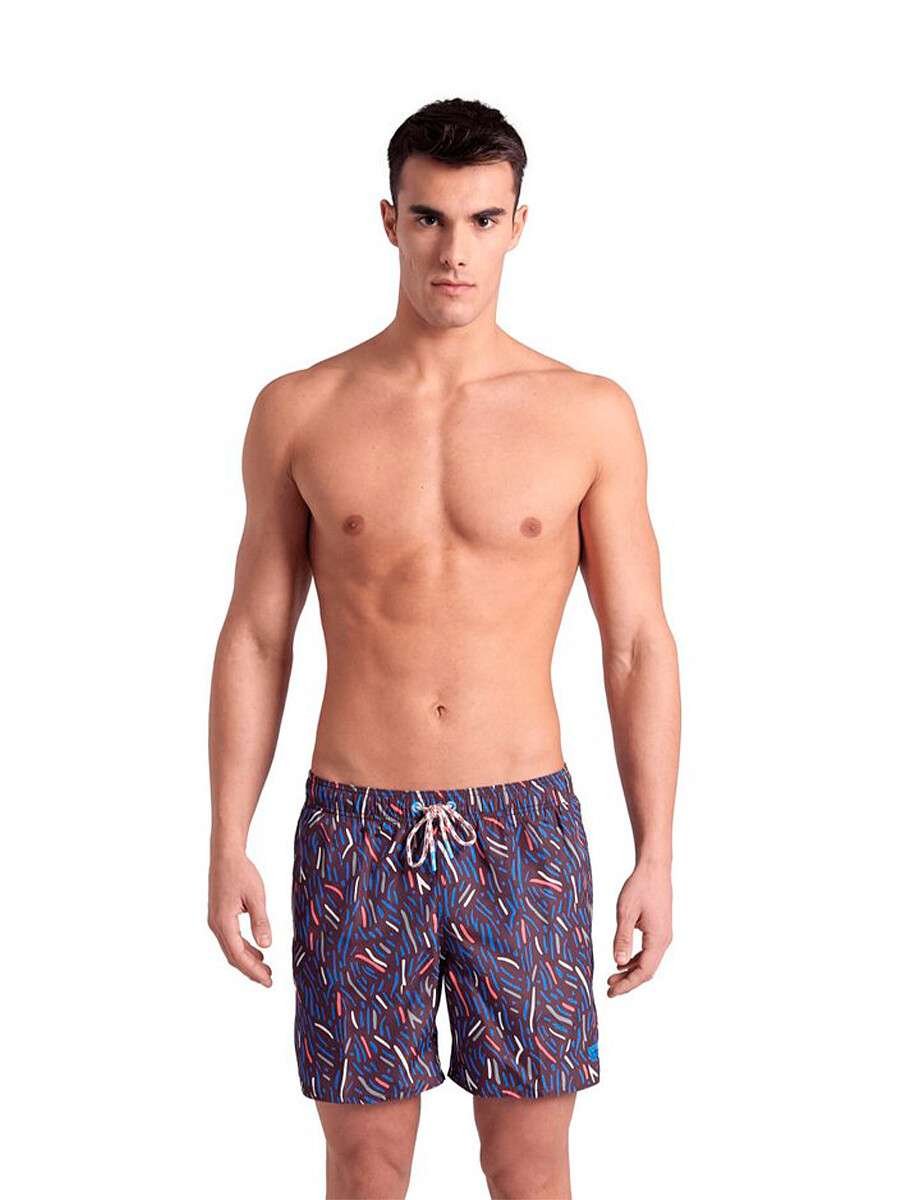 Arena Шорты для плавания BEACH BOXER ALLOVER sepia-multi