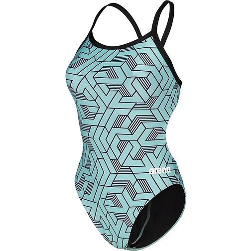 Arena Купальник спортивный ARENA ESCAPE CHALLENGE black-water blue multi