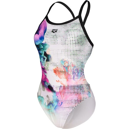 Arena Купальник спортивный ARENA AIRBRUSH CHALLENGE black-white-multi