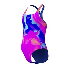Speedo Купальник детский Girls Digital Allover Powerback Swimsuit Pink