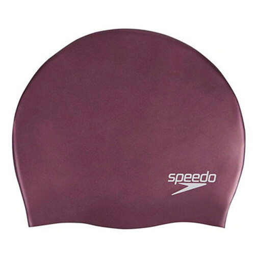 Speedo Шапочка для плавания Plain Moulded Silicone Cap red/wine