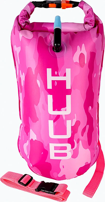 HUUB Буй опознавательный для плавания на открытой воде Safety Tow Float Pink Camo