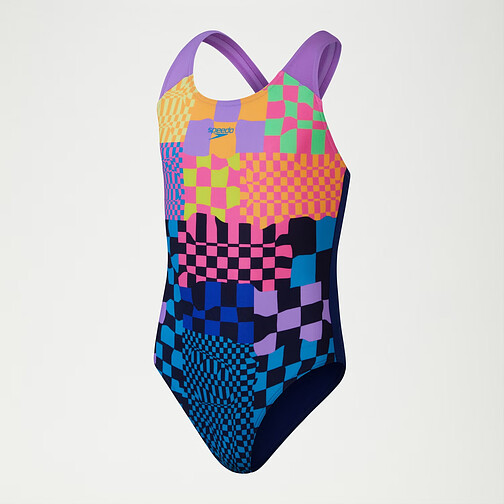 Speedo Купальник Digital Placement Splashback Swimsuit Navy/Pink