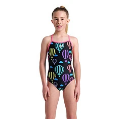 Arena Купальник спортивный ARENA BALLOONS LIGHTDROP JR Blk Multi-Shock Pink