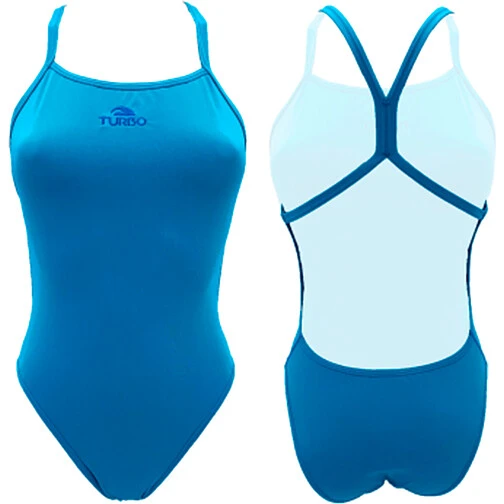 TURBO Купальник для девочек PATTERN 'ENERGY' blue sky