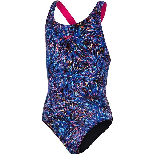 Speedo Купальник DIGITAL ALLOVER LEADERBACK black/blue