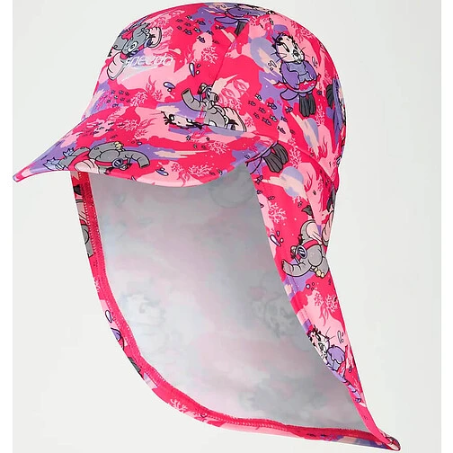 Speedo Шапка для бассейна Girl's Learn to Swim Sun Protection Hat PINK/PURPLE