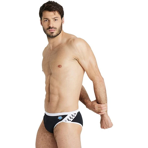 Arena Плавки спортивные ICONS SWIM BRIEFS SOLID black-white