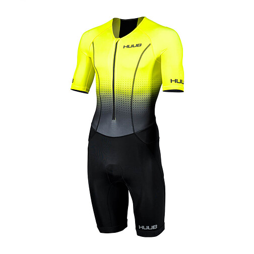 HUUB Стартовый костюм для триатлона мужской Commit Long Course Suit Fluo Yellow