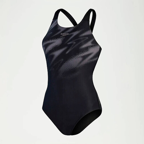 Speedo Спортивный купальник Hyperboom Placement Muscleback black/grey