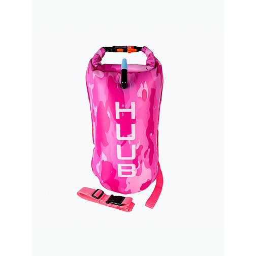 HUUB Буй опознавательный для плавания на открытой воде Safety Tow Float Pink Camo