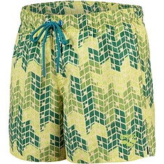 Arena Шорты для плавания BEACH SHORT ALLOVER soft green multi