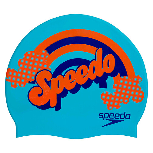 Speedo Шапочка для плавания Slogan Print Cap JR blue/navy