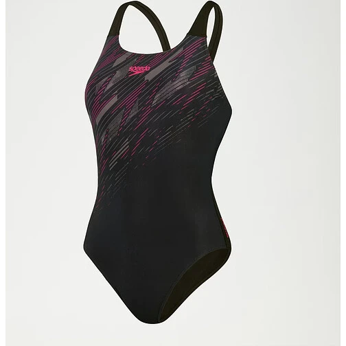 Speedo Купальник HyperBoom Muscleback Swimsuit Black/Pink