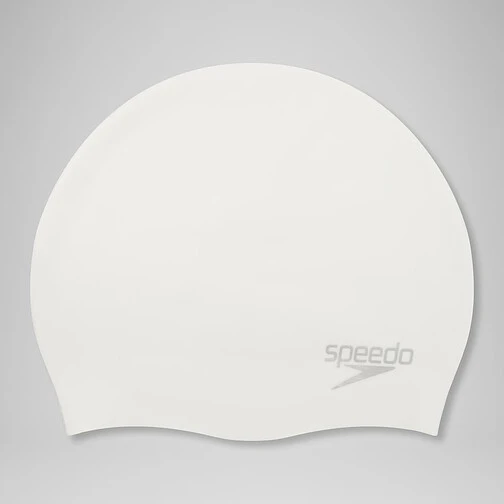 Speedo Шапочка для плавания Plain Moulded Silicone Cap White