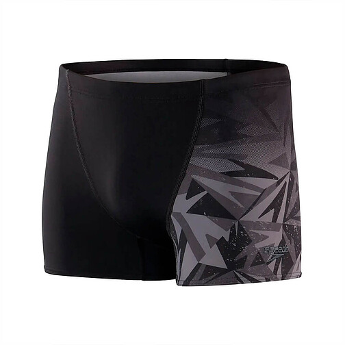 Speedo Плавки спортивные Allover V-Cut Aquashort black/grey