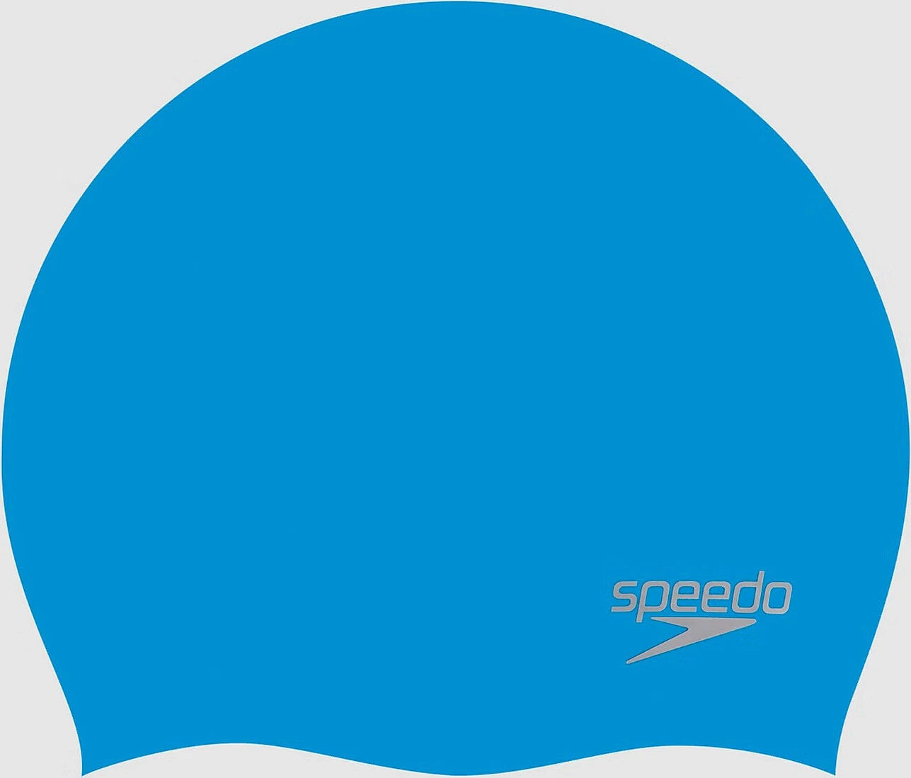 Speedo Шапочка для плавания Plain Moulded Silicone Cap Blue/Silver
