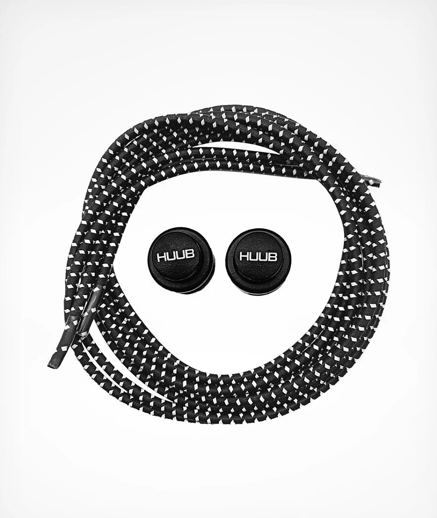 HUUB Комплект эластичных шнурков с фиксатором Elastic Lace Locks Black