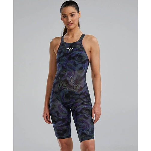 TYR Гидрокостюм Avictor 2 Open Back Swimsuit Lime/Navy