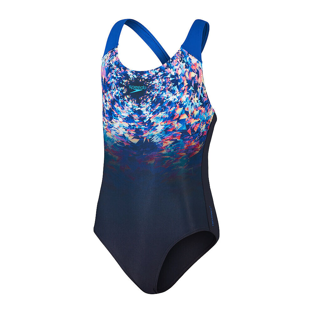 Speedo Купальник Digital Placement Splashback Girls NAVY/BLUE