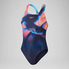 Speedo Купальник Club Training Placement Digital Powerback Swimsuit Navy/Red
