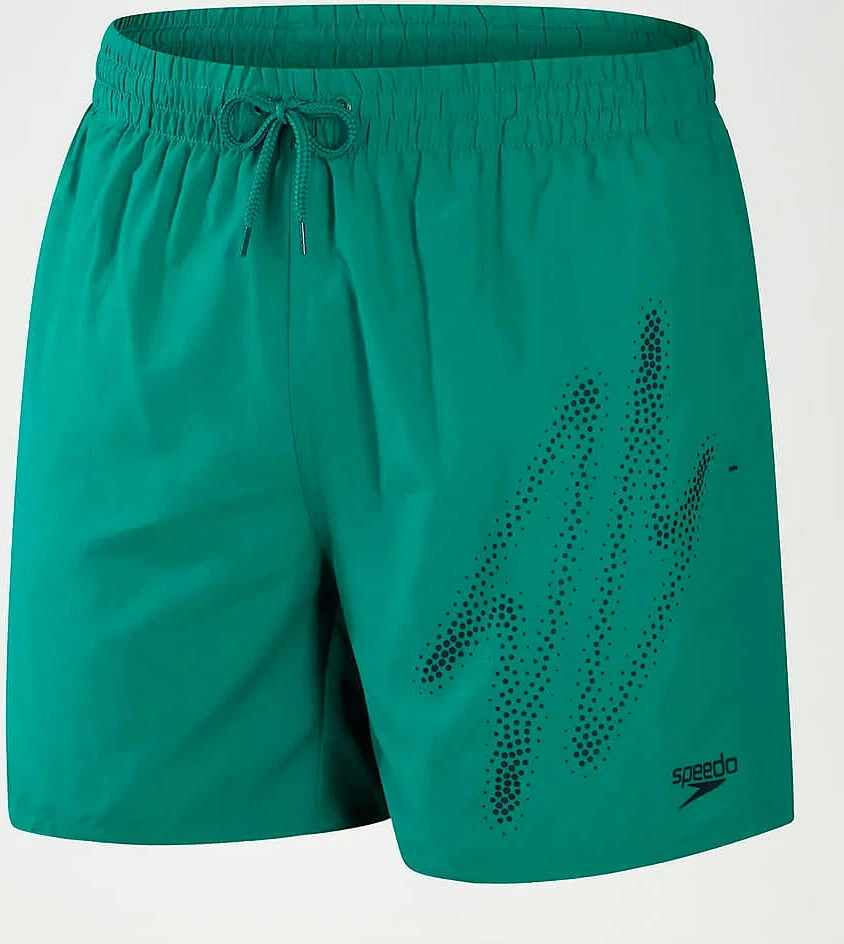 Speedo Шорты для плавания Hyper Boom Logo 16" Swim Shorts GREEN/BLACK