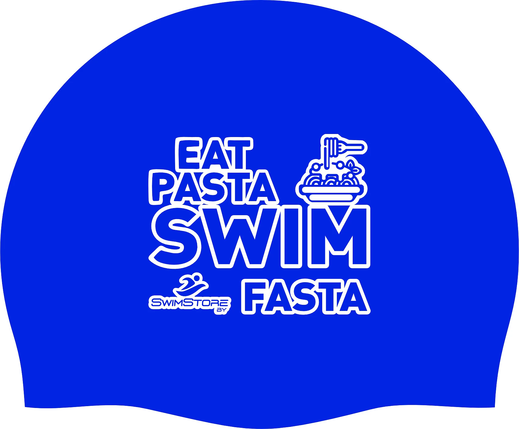 SwimStore Шапочка для плавания Eat Pasta dark blue