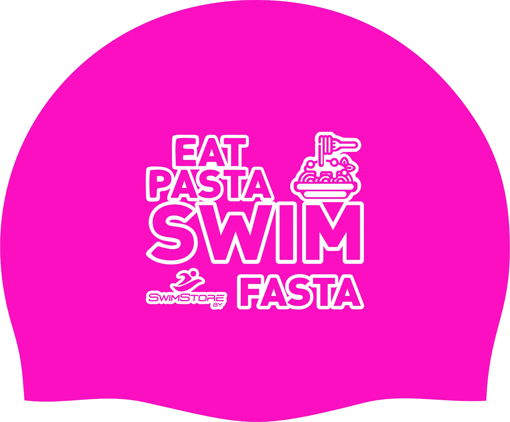 SwimStore Шапочка для плавания Eat Pasta pink